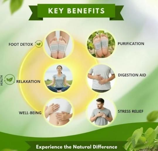 💥Buy1Get1 Free💥 Detox Foot Patch Natural ingredients {Pack of 20}