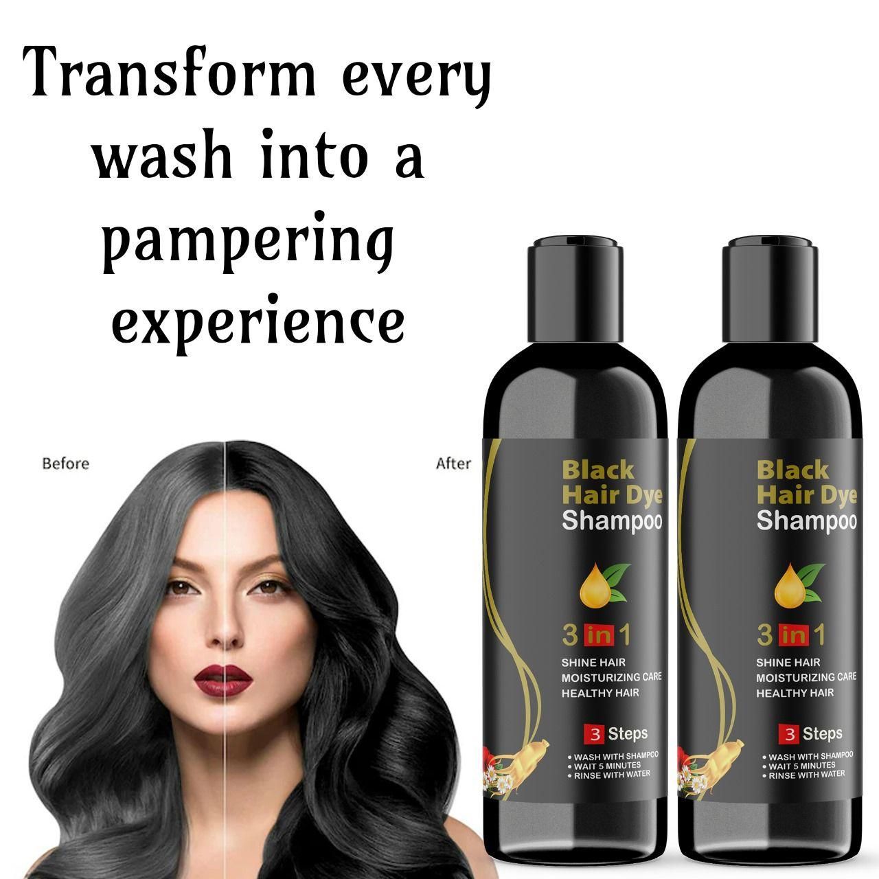 BLOSDREAM Black Hair Shampoo 3 in 1-100ml (Pack of 2)