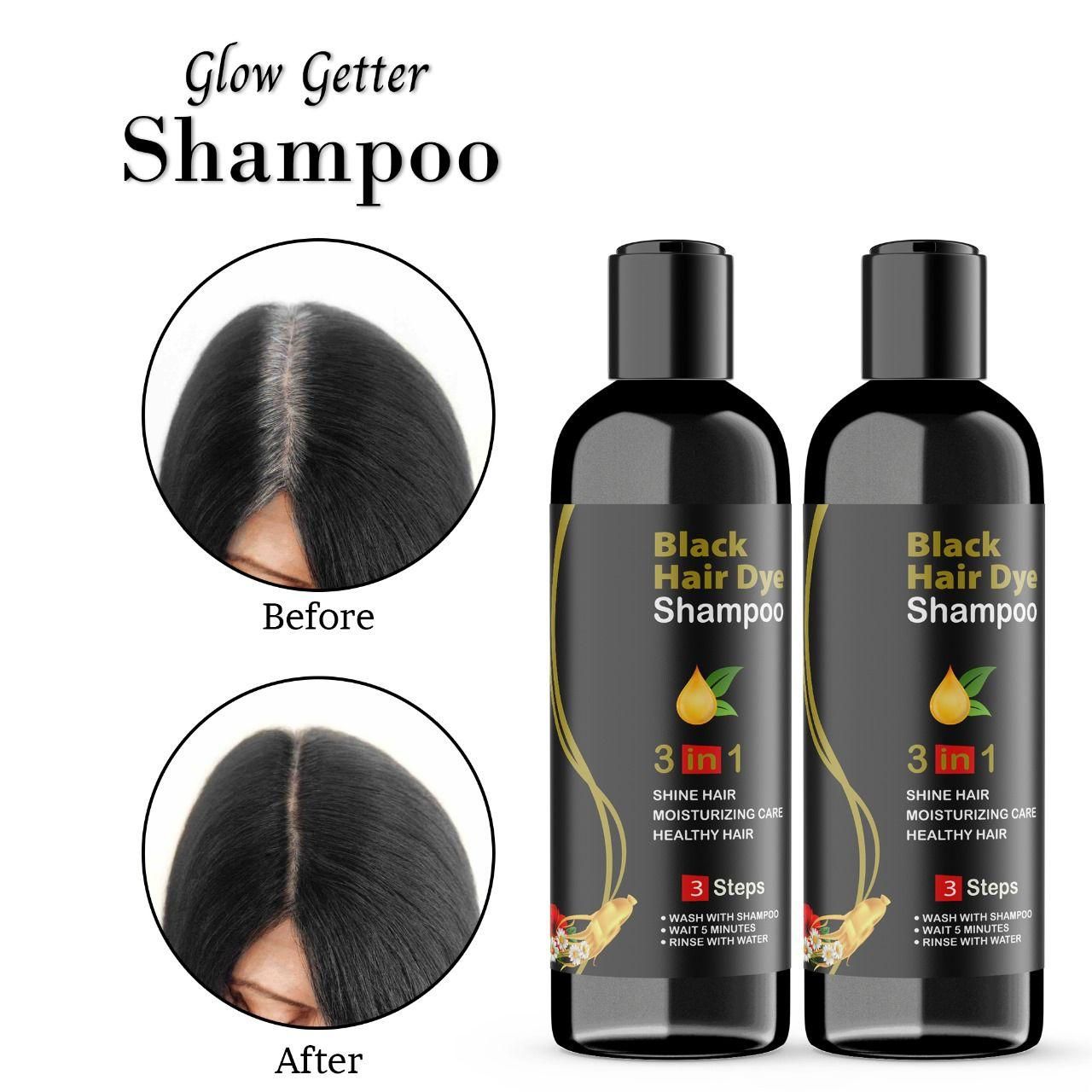 BLOSDREAM Black Hair Shampoo 3 in 1-100ml (Pack of 2)
