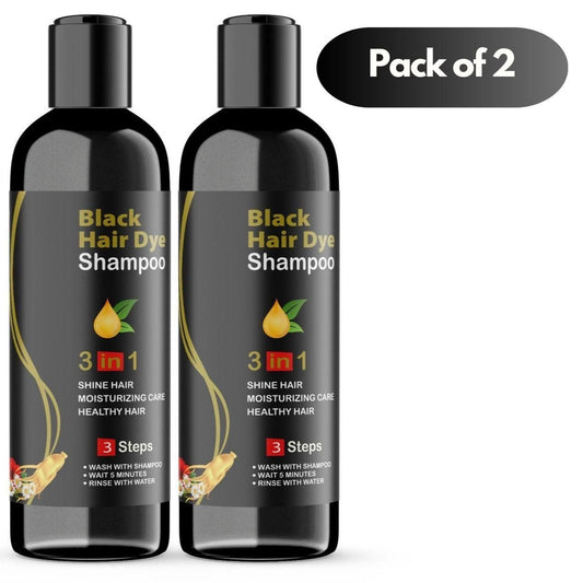 BLOSDREAM Black Hair Shampoo 3 in 1-100ml (Pack of 2)