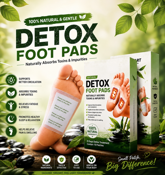 💥Buy1Get1 Free💥 Detox Foot Patch 100% Herbal ingredients [Pack of 20]